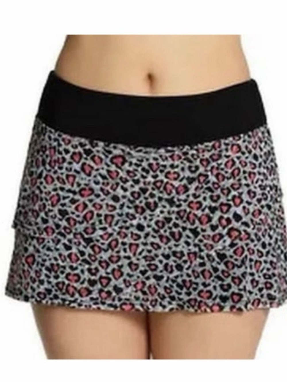 Coco Reef Mesh Animal Print Swim Skort NWT